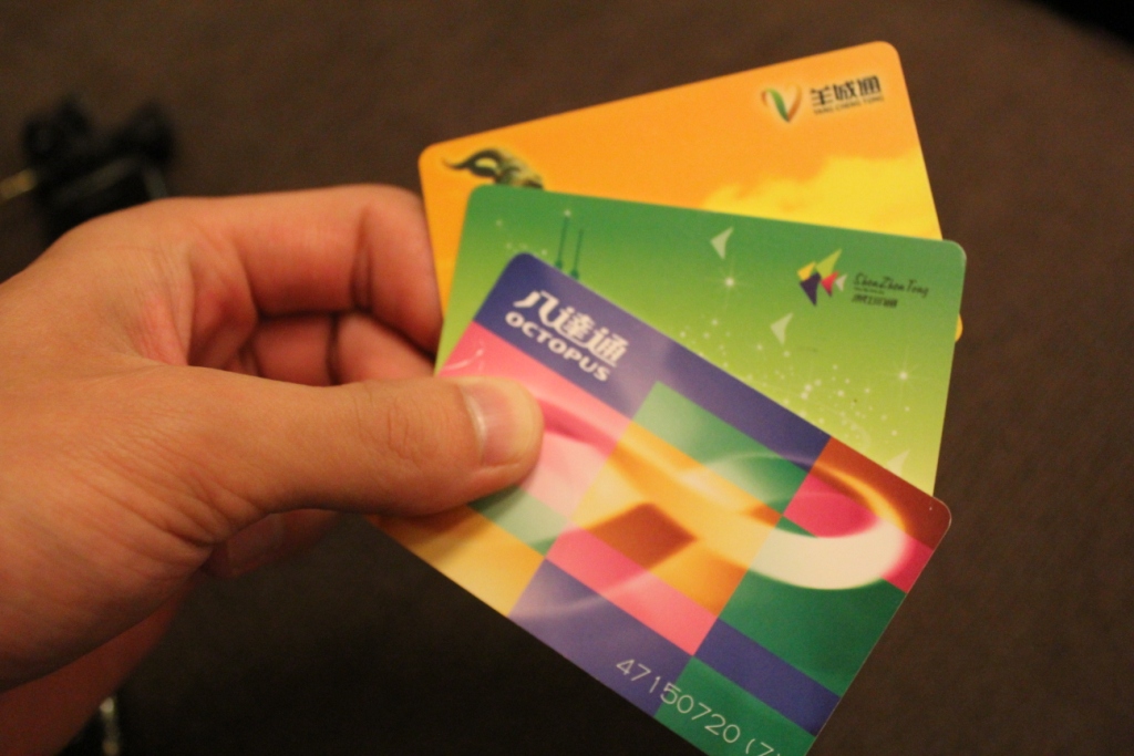 Smartcards for Guangzhou, Shenzhen and Hong Kong