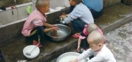 Orphans at the Jieyang monastery