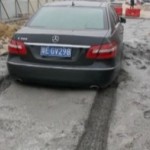 car trapped in cement guangdong bmw
