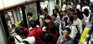crowd metro subway