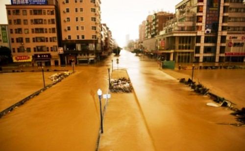 dongguan flooding rain disaster