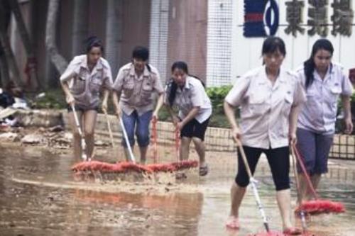dongguan flood rain storm disaster