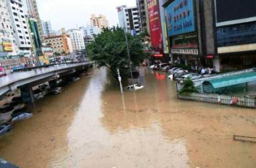 huizhou flooding rain fall guangdong