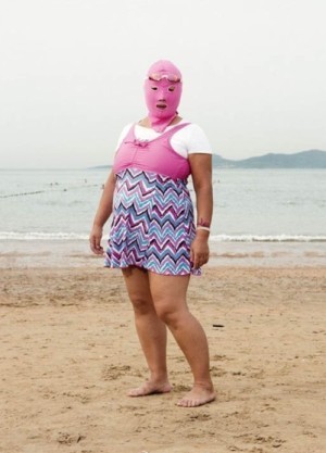 facekinis swimsuit china qingdao bathing suit sunscreen
