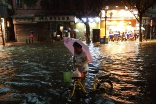 guangzhou raining flooding