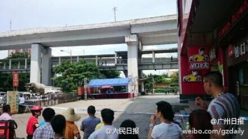 guangzhou bus station explosion fireworks