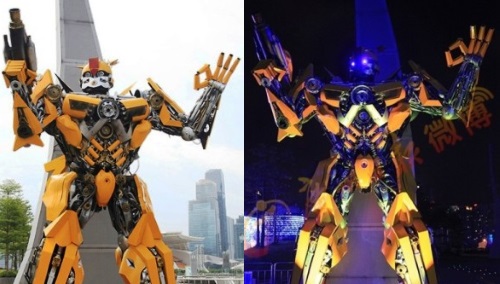 transformers statues canton tower