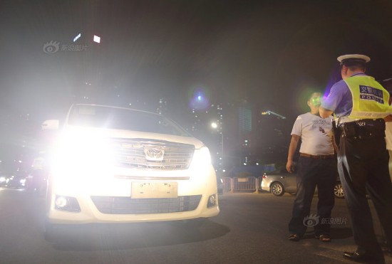 shenzhen high beam drivers punished