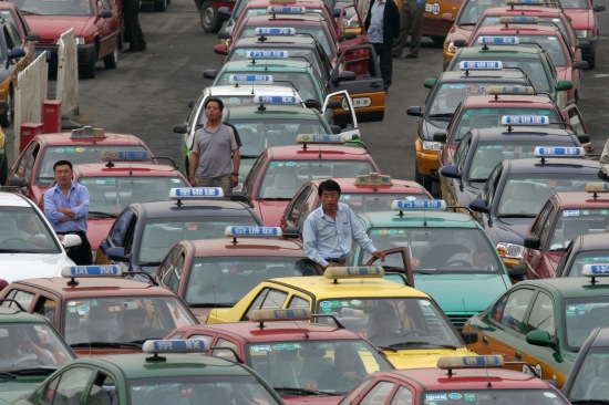 beijing taxi gridlock traffic jam