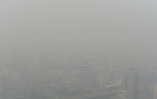 beijing smog orange alert haze air pollution