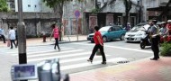 macau stopping for pedestrians traffic